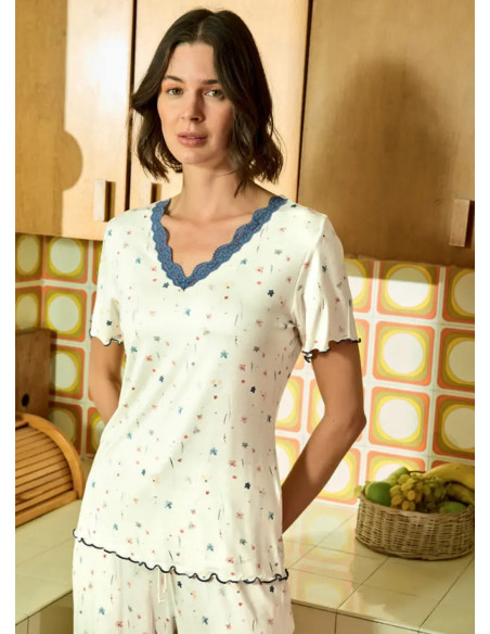 Monamise 26099 Viscose Pants Homewear Set (S+M+L+XL) — factory-direct from Turkey
