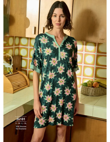 Monamise 26101 Viscose Dress (S+M+L+XL) — direct Turkish factory supply