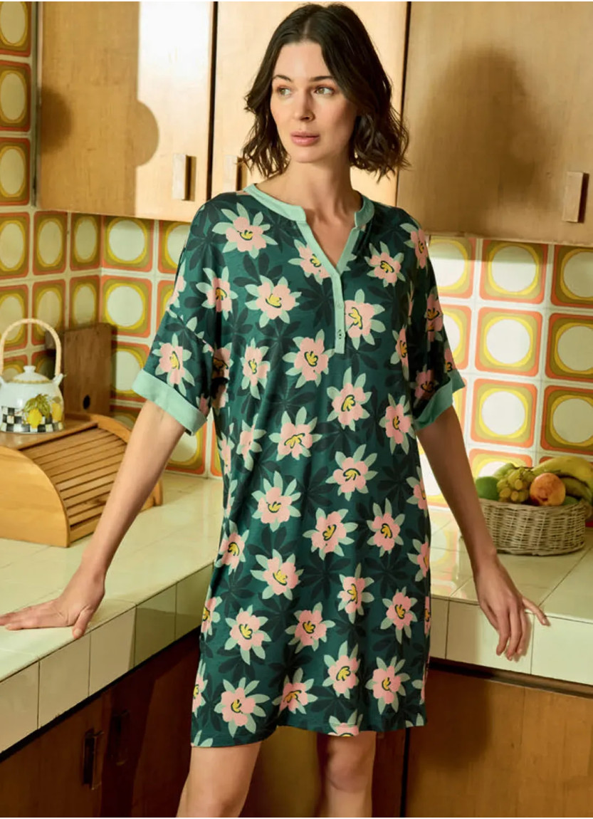 Платье из Вискозы с Эластаном (S+M+L+XL) Monamise 26101 — купить оптом из Турции