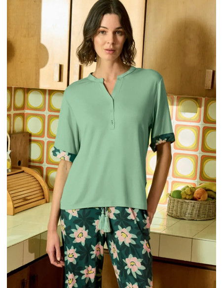 Monamise 26102 Viscose Pants Homewear Set (S+M+L+XL) — Istanbul wholesale supplier