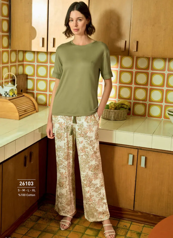Monamise 26103 Pants Homewear Set (XL) — Turkish textile wholesale