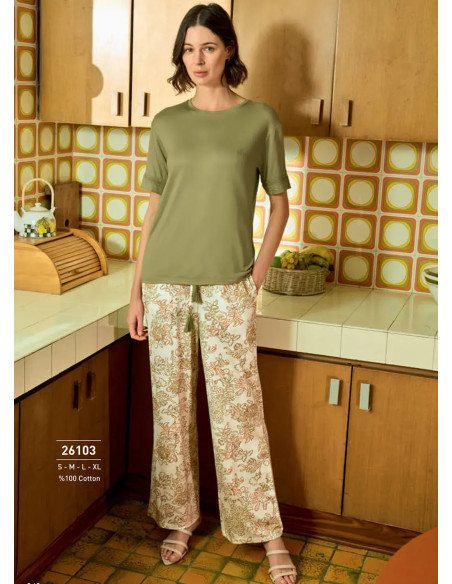 Monamise 26103 Pants Homewear Set (XL) — Turkish textile wholesale