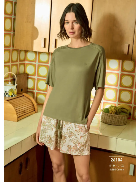Monamise 26104 Shorts Homewear Set (S+M+L+XL) — Turkey wholesale collection