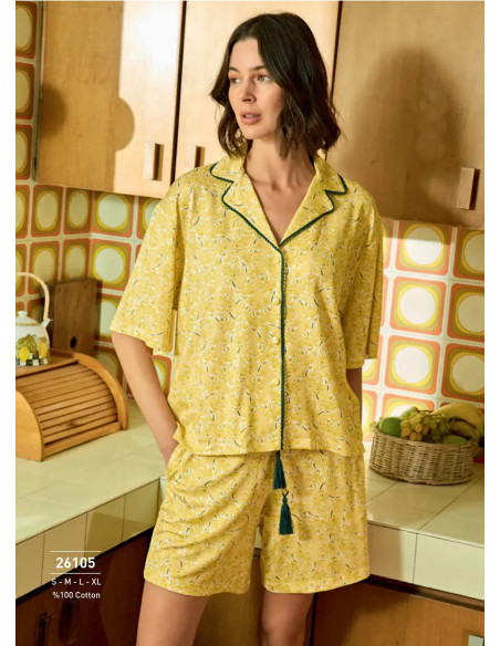 Monamise 26105 Shorts Homewear Set (S+M+L+XL) — factory-direct from Turkey