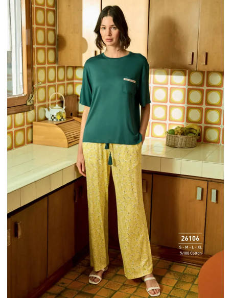 Monamise 26106 Pants Homewear Set (S+M+L+XL) — wholesale for boutiques