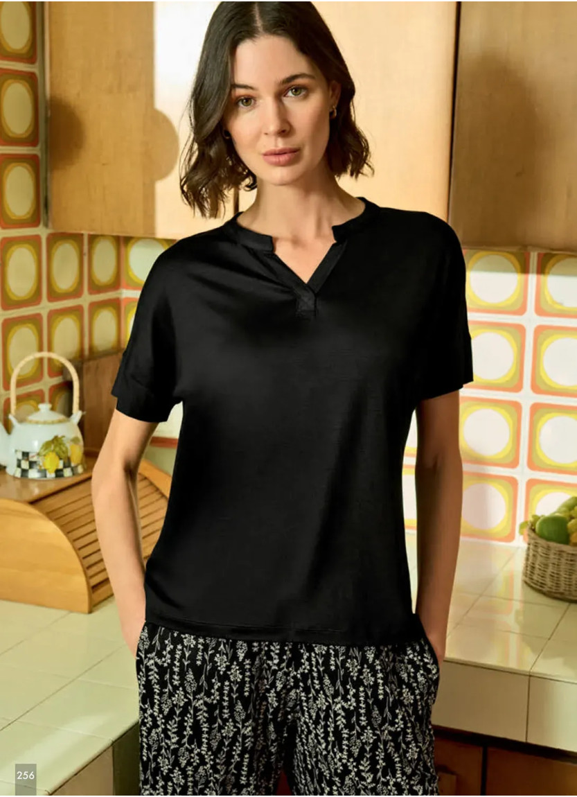 Комплект с Капри из Вискозы с Эластаном (M+L+XL+2XL) Monamise 26111 — турецкий текстиль оптом