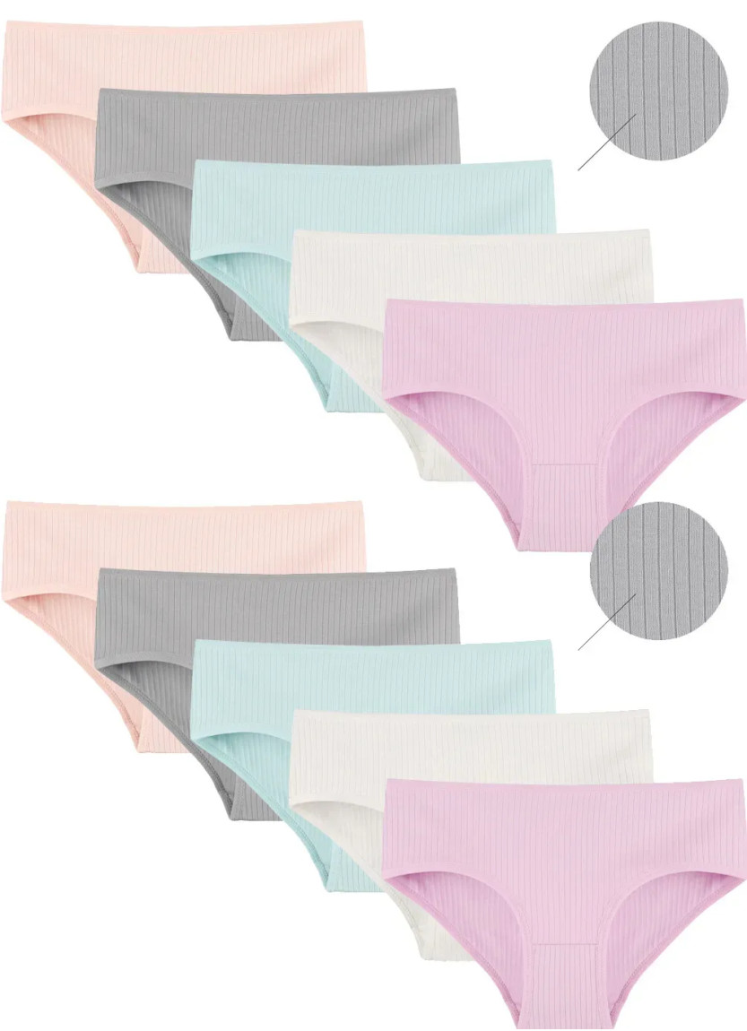 Donella 5023P-SM Assorted 10-Pack Girls' Briefs — Turkish textile wholesale