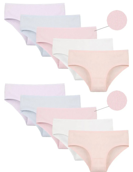 Donella 5032PD1-SM Assorted 10-Pack Girls' Briefs — Istanbul wholesale supplier