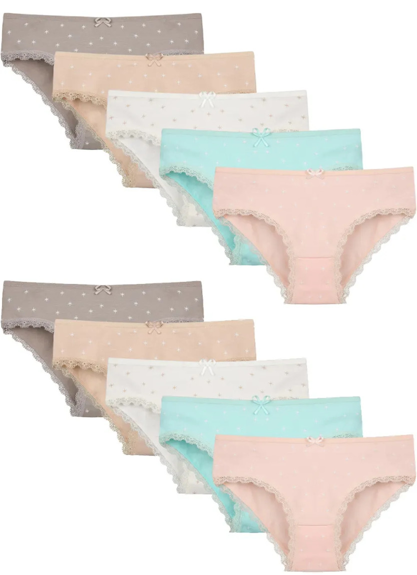 Donella 51114-SM Assorted 10-Pack Girls' Briefs — wholesale from Turkey