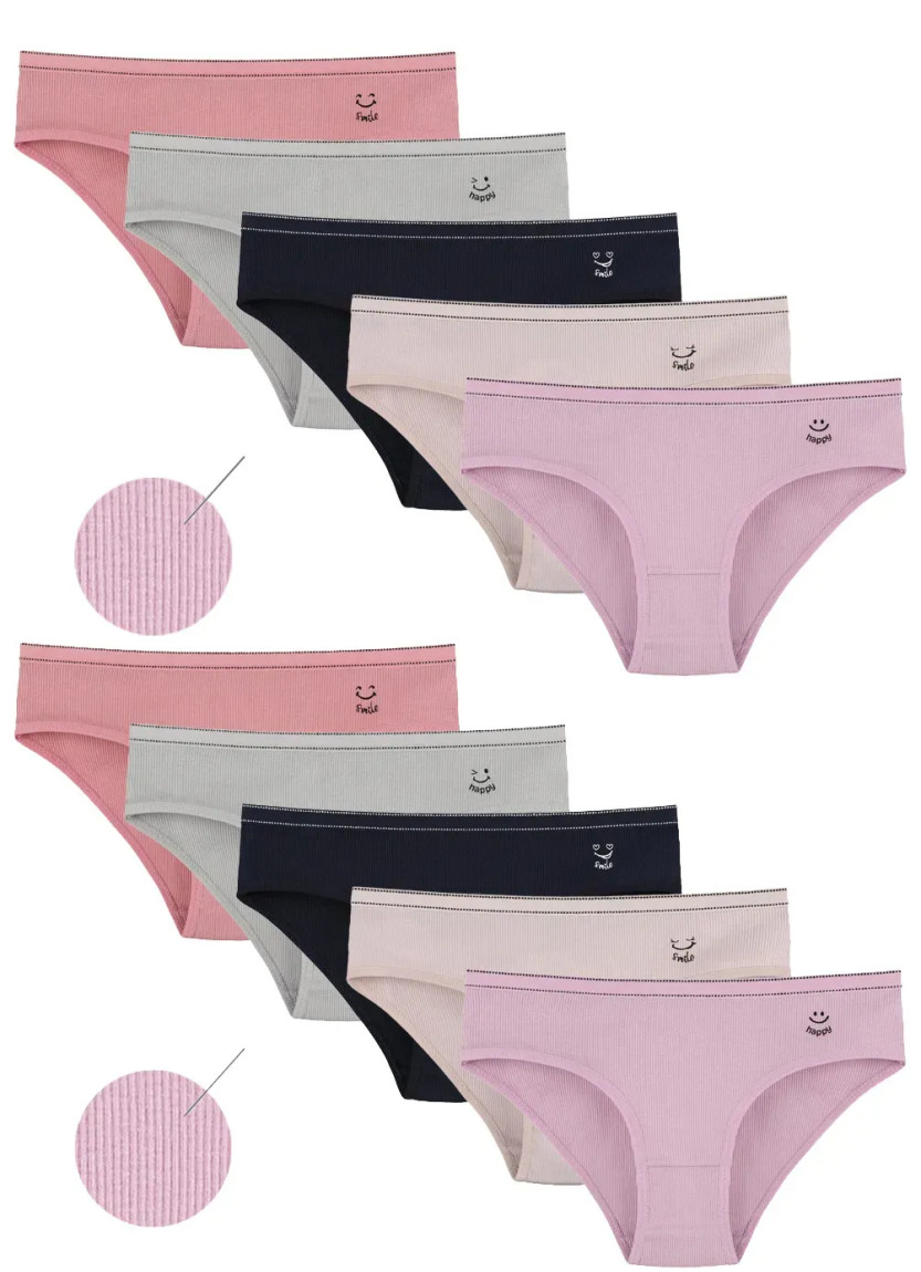 Donella 5132PB3 Assorted 10-Pack Girls' Briefs — direct Turkish factory supply