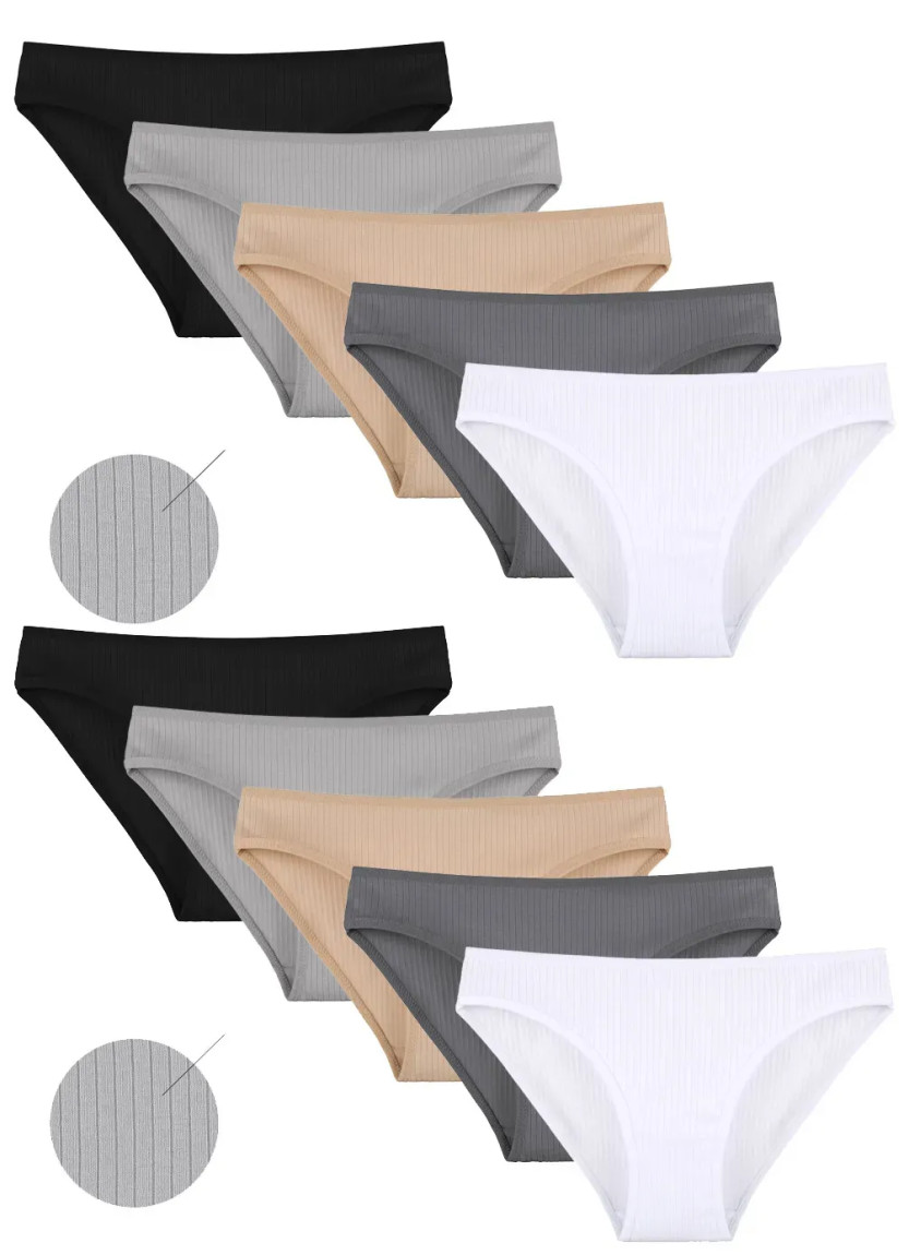 Donella 2123PD2 Assorted 10-Pack Women's Briefs — wholesale for boutiques