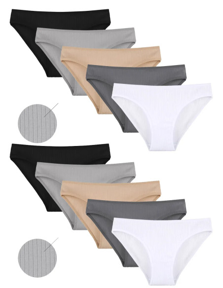 Donella 2123PD2 Assorted 10-Pack Women's Briefs — wholesale for boutiques