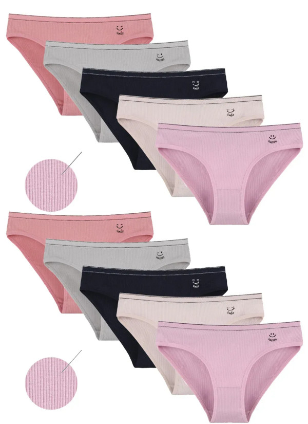 Donella 2132PB3 Assorted 10-Pack Women's Briefs — Turkish textile wholesale