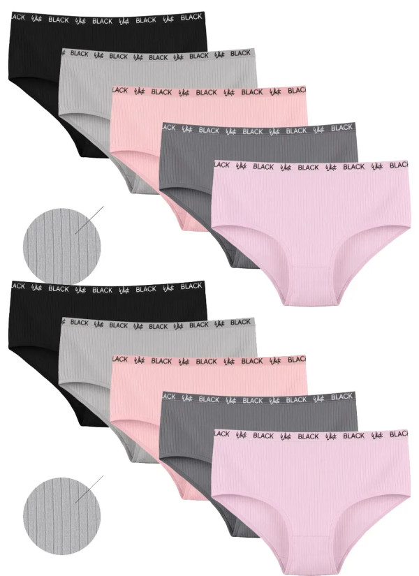 Donella 2523PD1 Assorted 10-Pack Women's Briefs — wholesale from Turkey