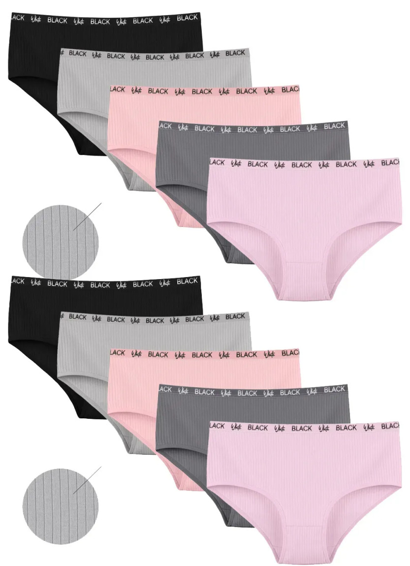 Donella 2523PD1 Assorted 10-Pack Women's Briefs — wholesale from Turkey