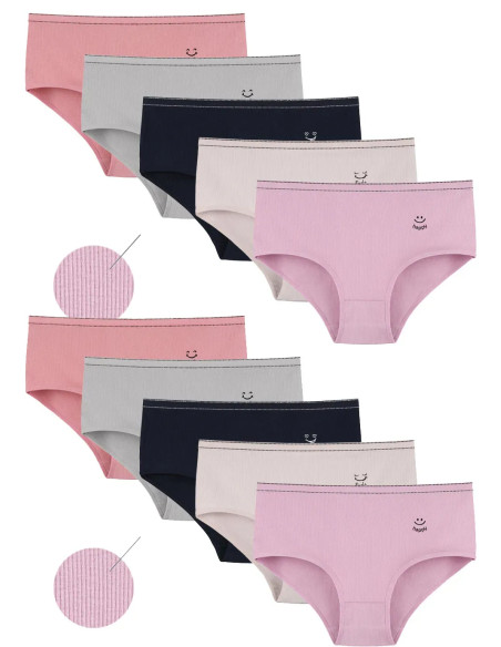 Donella 2532PB3 Assorted 10-Pack Women's Briefs — direct Turkish factory supply