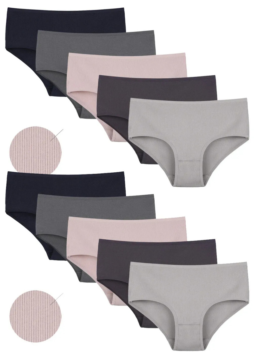Donella 2532PD2 Assorted 10-Pack Women's Briefs — wholesale for boutiques