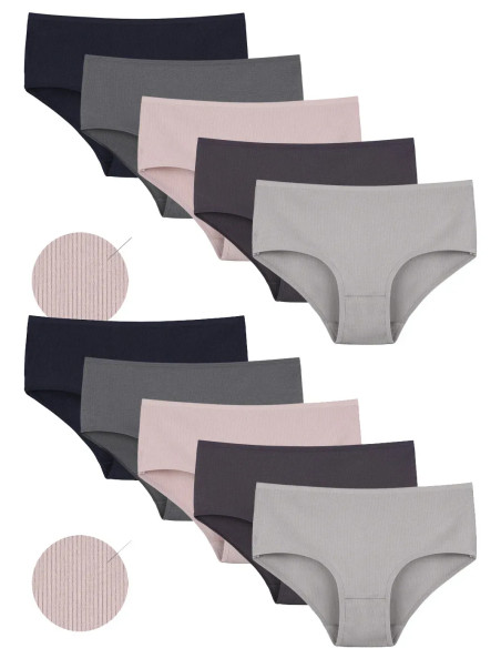 Donella 2532PD2 Assorted 10-Pack Women's Briefs — wholesale for boutiques