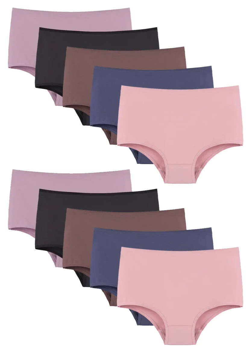 Donella 2671P Assorted 10-Pack Women's Briefs — direct Turkish factory supply