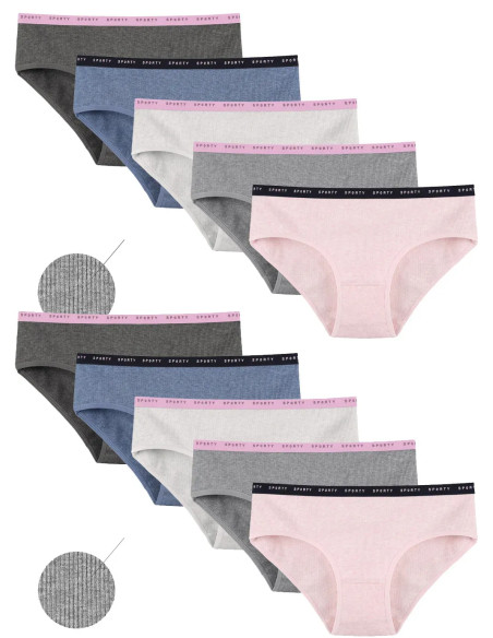 Donella 3122D1 Assorted 10-Pack Women's Briefs — wholesale from Turkey