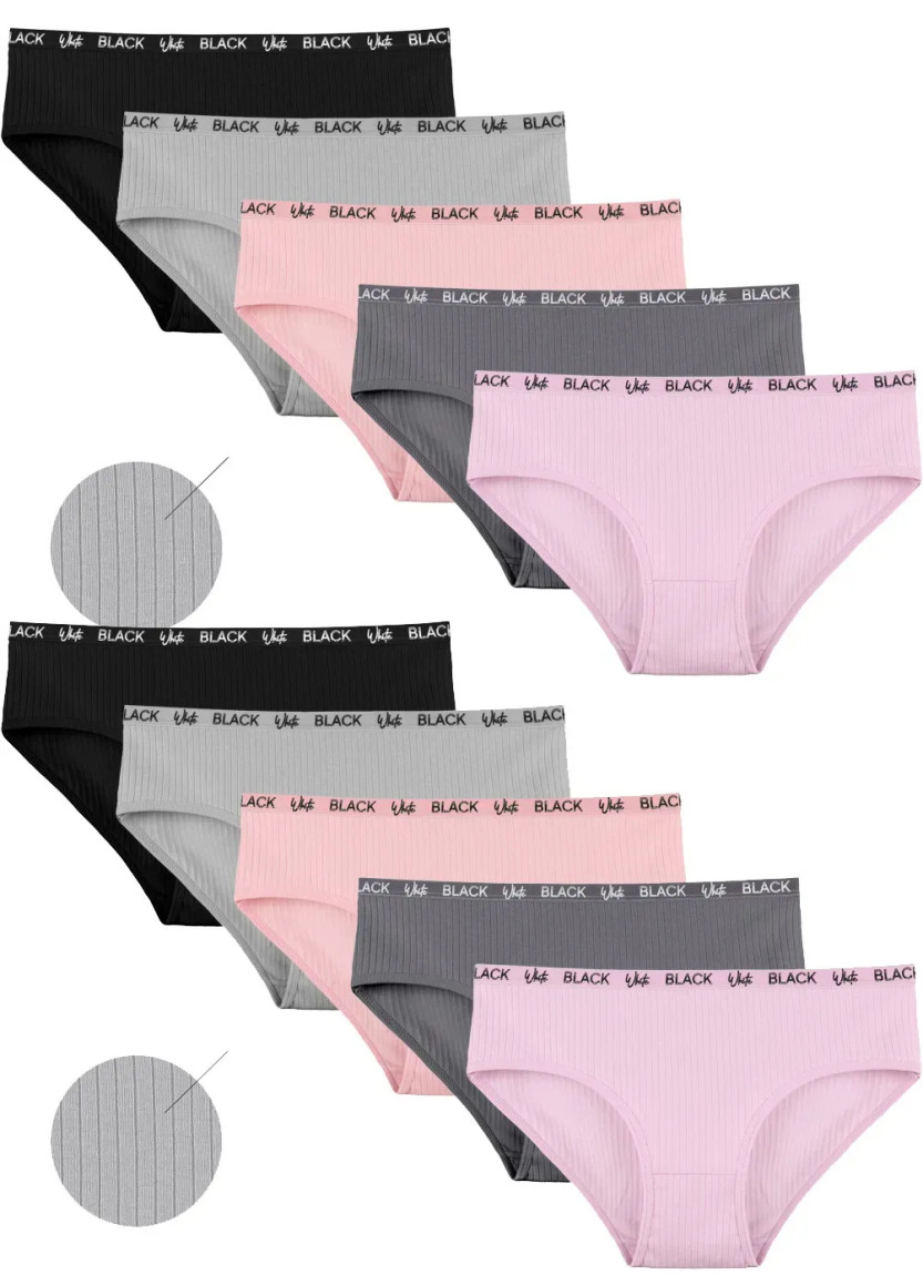 Donella 3123PD1 Assorted 10-Pack Women's Briefs — Turkey wholesale collection