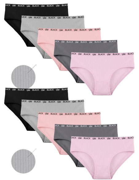Donella 3123PD1 Assorted 10-Pack Women's Briefs — Turkey wholesale collection