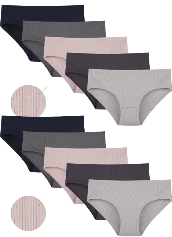 Donella 3132PD2 Assorted 10-Pack Women's Briefs — wholesale for boutiques