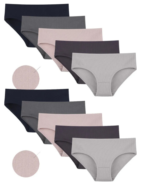 Donella 3132PD2 Assorted 10-Pack Women's Briefs — wholesale for boutiques