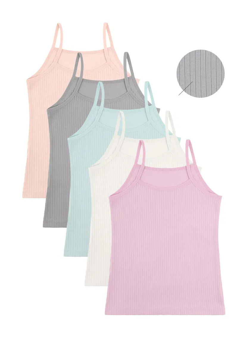 Donella 4323P-SM Assorted 10-Pack Girls' Tank Top — direct Turkish factory supply