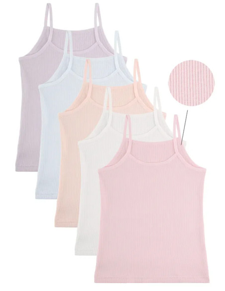 Donella 4332P-SM Assorted 10-Pack Girls' Tank Top — wholesale for boutiques