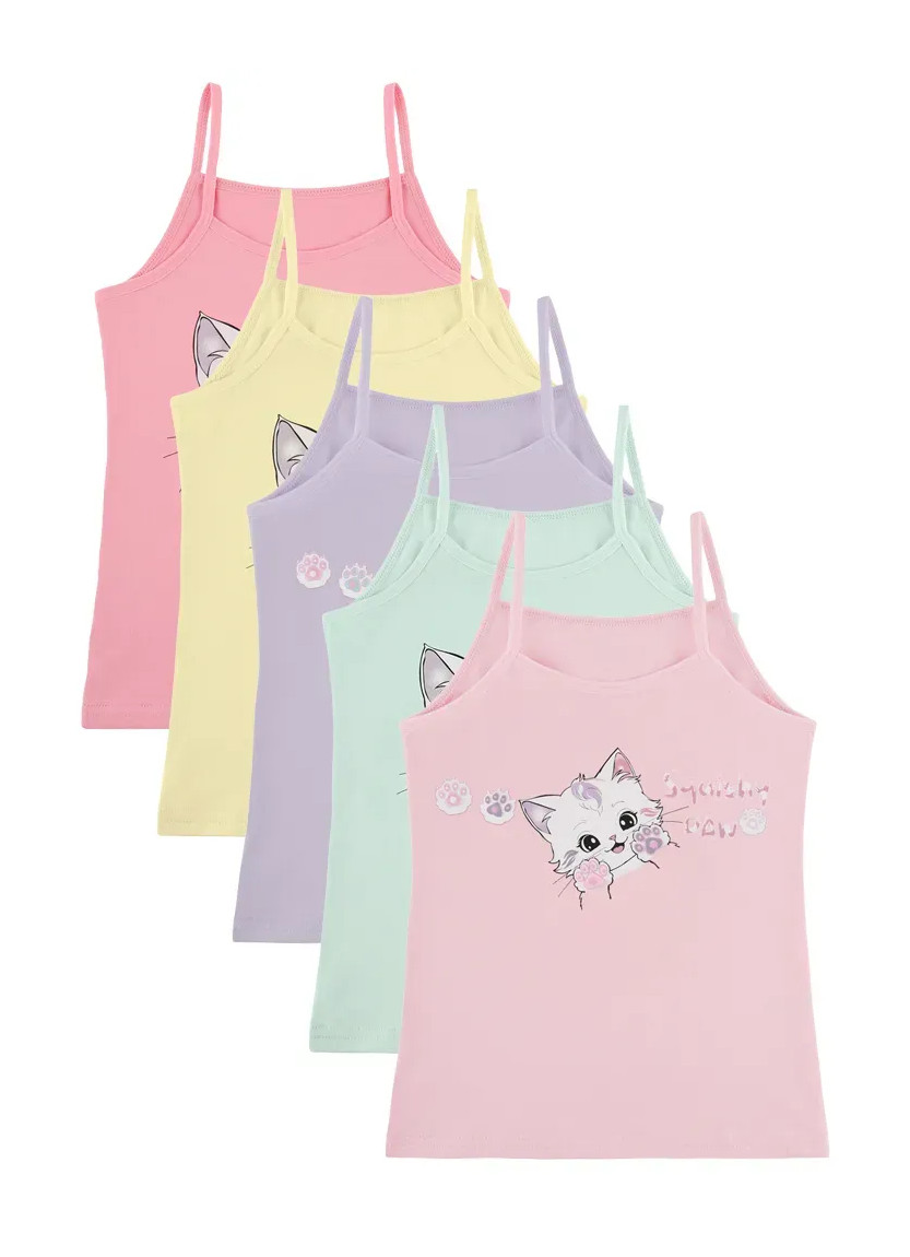 Donella 4371PB197-AS Assorted 10-Pack Girls' Tank Top — Turkish textile wholesale