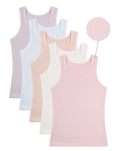 Donella 4932P-SM Assorted 10-Pack Girls' Tank Top — factory-direct from Turkey