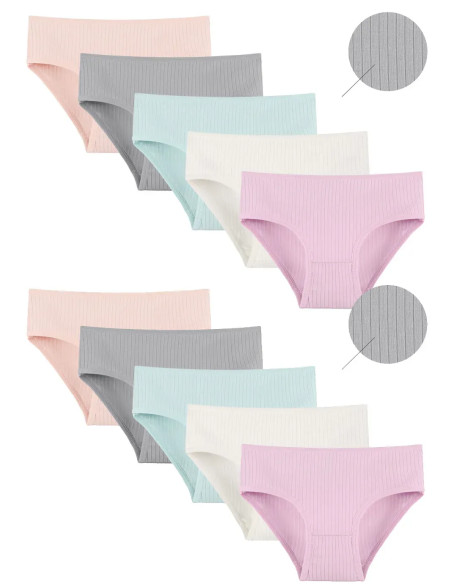 Donella 4123P-SM Assorted 10-Pack Girls' Briefs — wholesale from Turkey