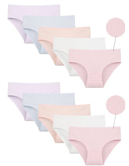 Donella 4132P-SM Assorted 10-Pack Girls' Briefs — Turkey wholesale collection