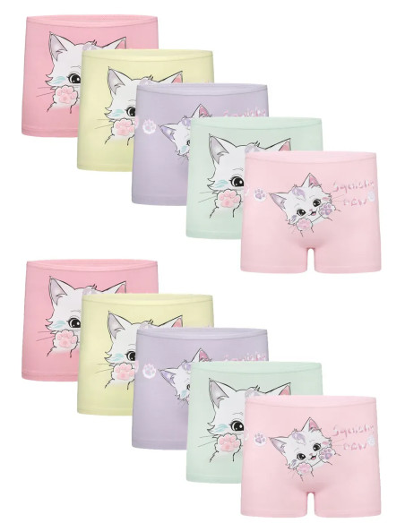 Donella 4271PB197-AS Assorted 10-Pack Girls' Briefs — wholesale from Turkey