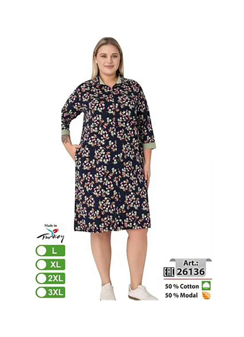 intensive 26136 Modal Women's Robe (L+XL+2XL+3XL) — Istanbul wholesale supplier
