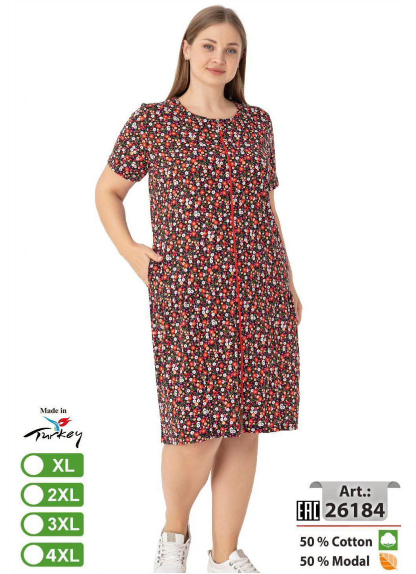 intensive 26184 Modal Women's Robe (XL+2XL+3XL+4XL) — wholesale for boutiques