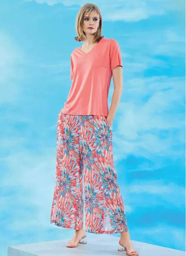 Женский Комплект с Брюками (S/M+L+XL+XXL) IBIZA IBIZA 8077 — купить оптом со Стамбула