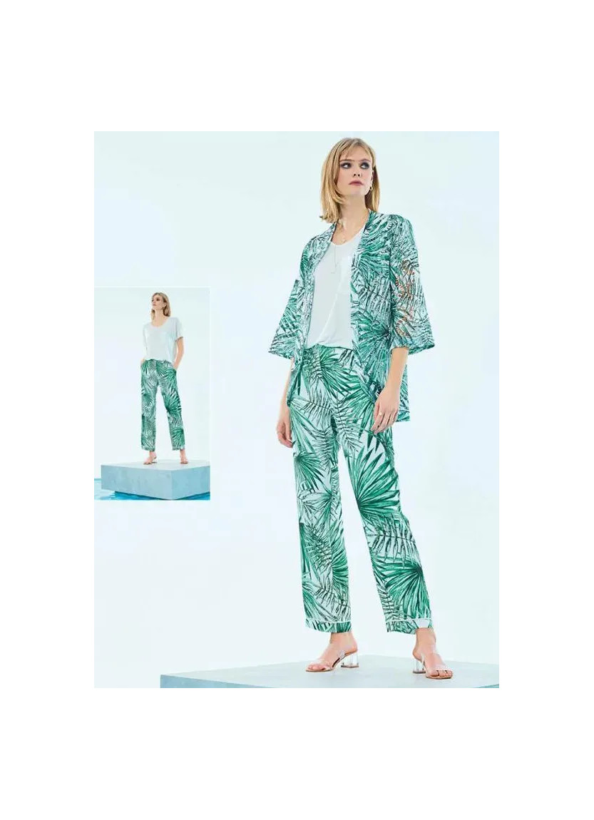 Женский Комплект с Брюками 3-КА (S/M+L+XL+XXL) IBIZA IBIZA 8038 — купить оптом со Стамбула