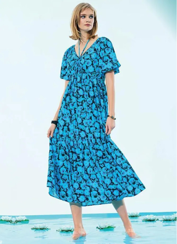 IBIZA 8096 Dress (S+M+L+XL) — direct Turkish factory supply