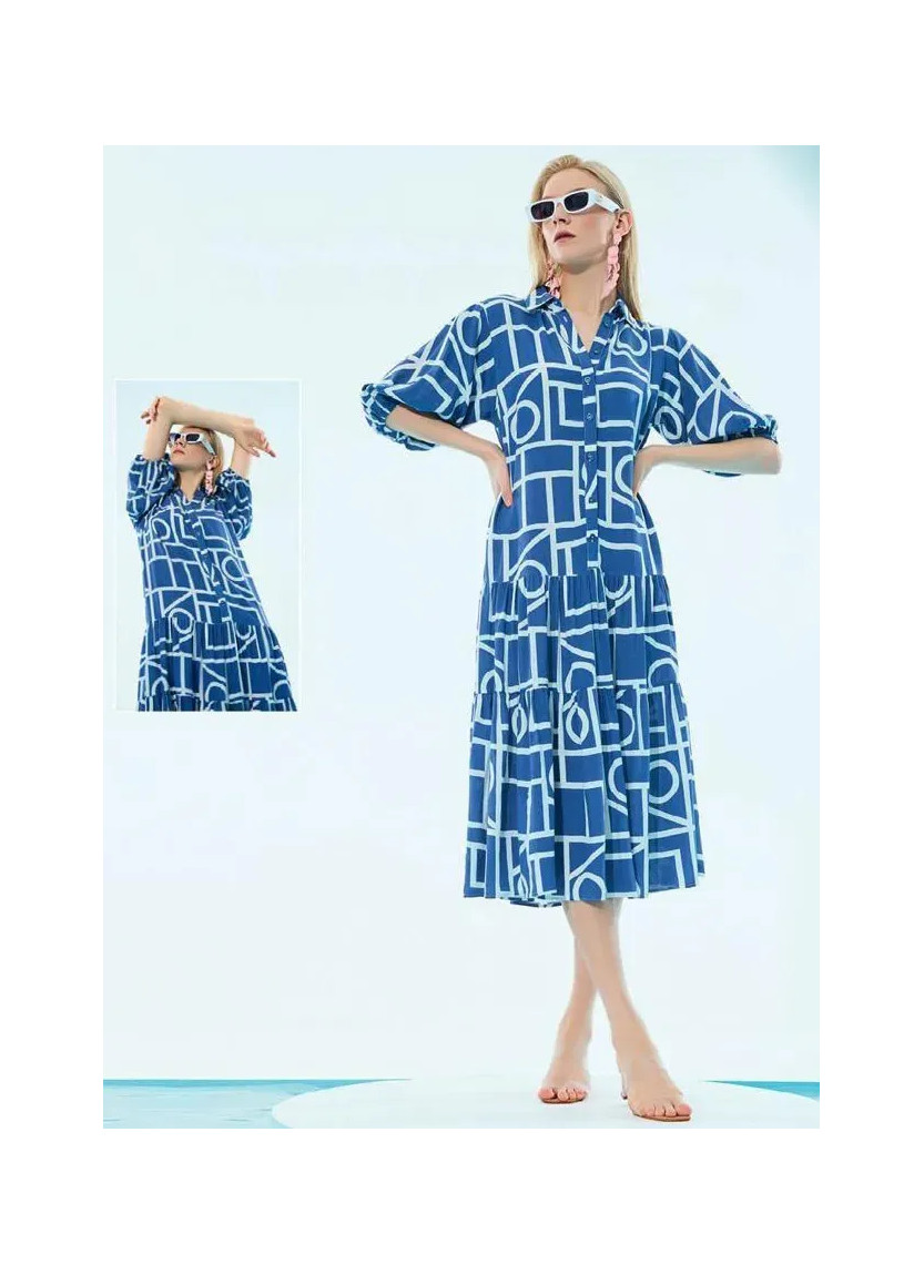 Платье (S+M+L+XL) IBIZA IBIZA 7983 — оптом от турецкой фабрики