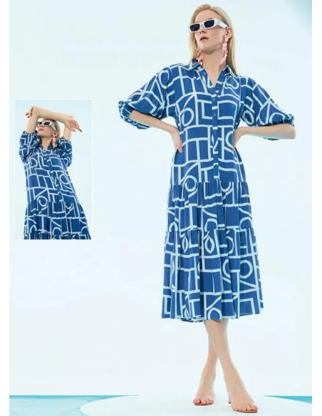 IBIZA 7983 Dress (S+M+L+XL) — Turkish factory wholesale