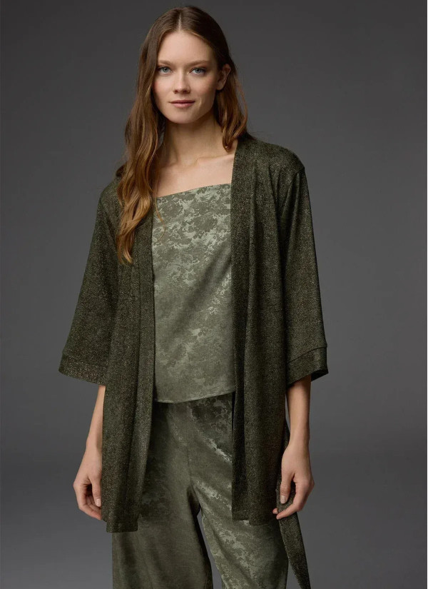 Bonjour Madame 1805 GREEN Viscose Pants Homewear Set — wholesale for boutiques 2