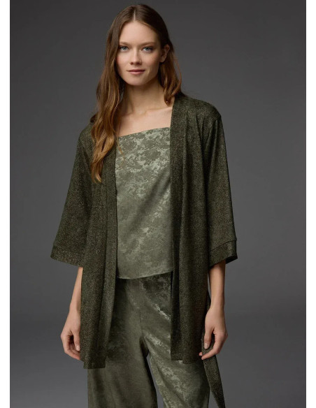 Bonjour Madame 1805 GREEN Viscose Pants Homewear Set — Turkey wholesale collection