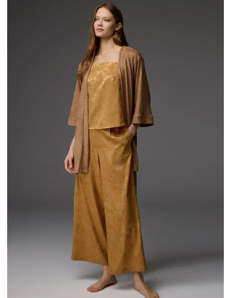 Bonjour Madame 1805 MUSTARD Viscose Pants Homewear Set — factory-direct from Turkey