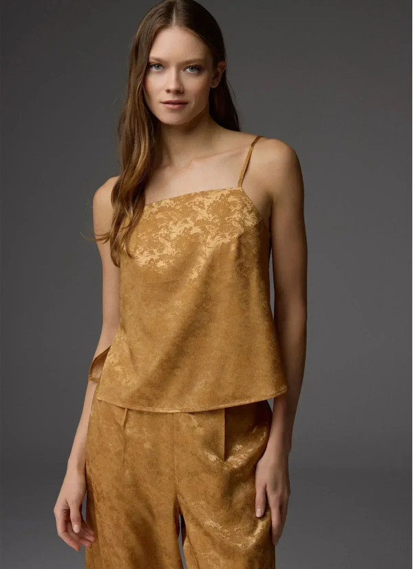 Bonjour Madame 1805 MUSTARD Viscose Pants Homewear Set — factory-direct from Turkey 2
