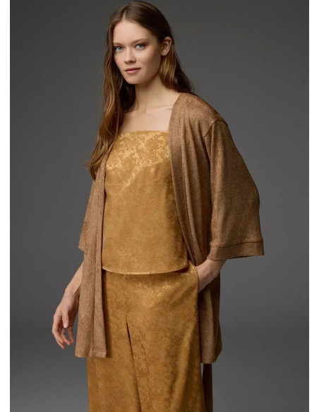 Bonjour Madame 1805 MUSTARD Viscose Pants Homewear Set — direct Turkish factory supply