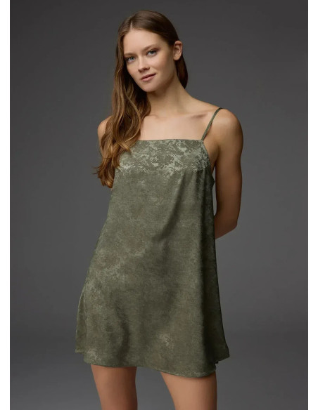 Bonjour Madame 1807 GREEN Viscose Robe Set — Turkish textile wholesale