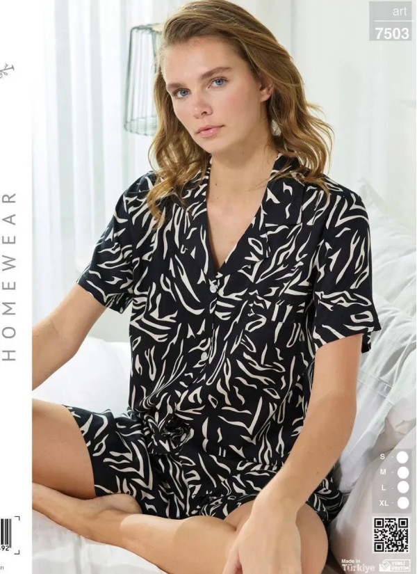 Seamlife 7503 Cotton Women's Pajama Set (S+M+L+XL) — Turkish textile wholesale