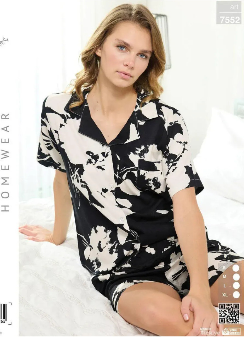 Seamlife 7552 Cotton Women's Pajama Set (S+M+L+XL) — direct Turkish factory supply